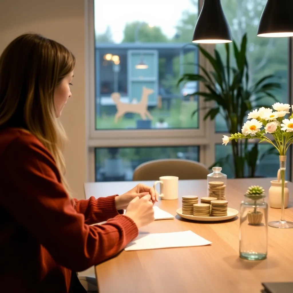 Smartphone met financiële apps op scherm