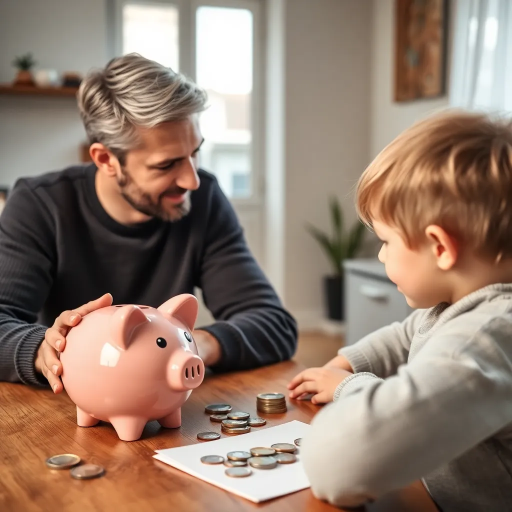 Gezin bespreekt energierekening aan keukentafel